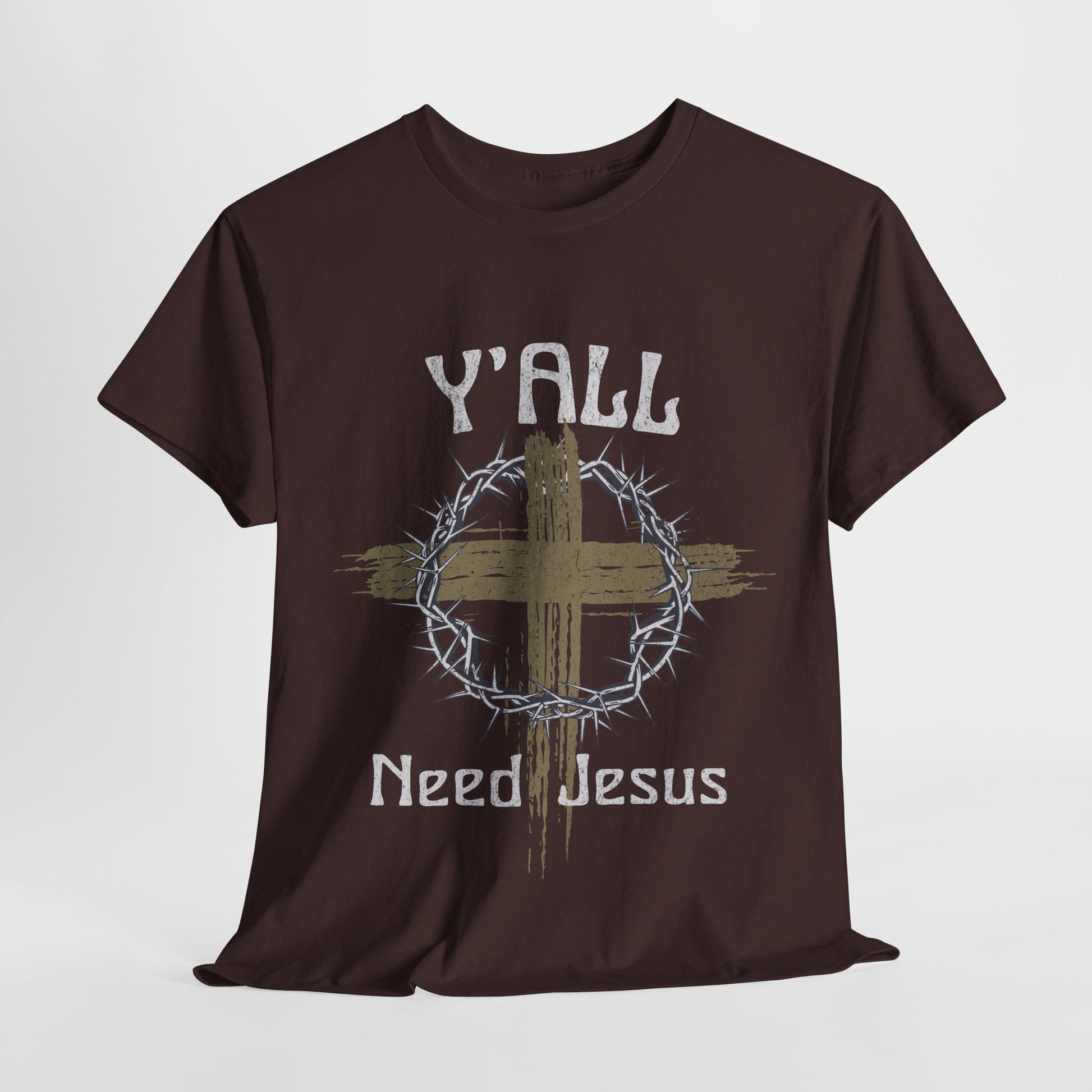 High-quality Christian faith shirt with meaningful cross design
