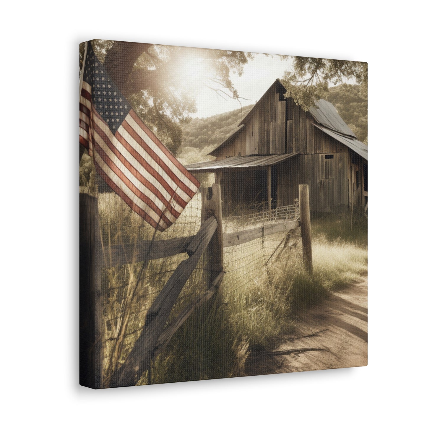 "Rustic American Farm" Wall Art - Weave Got Gifts - Unique Gifts You Won’t Find Anywhere Else!