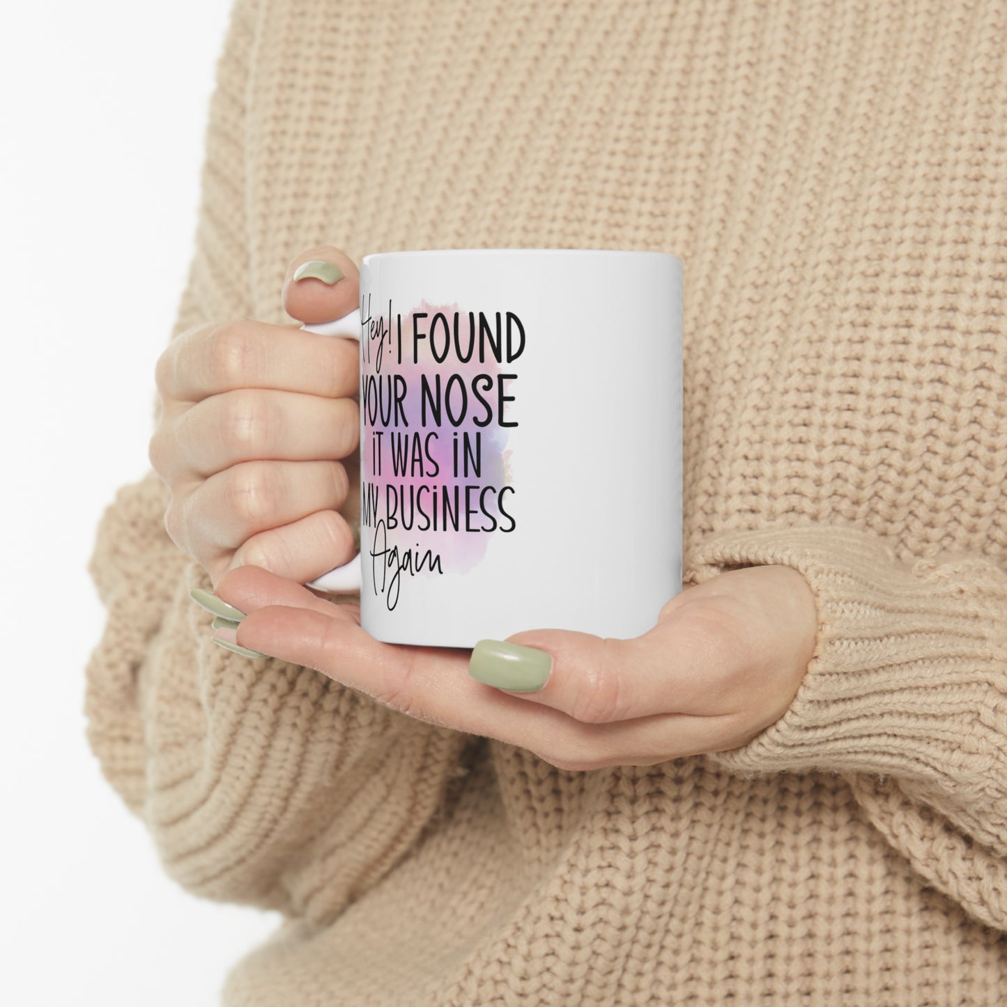 Humorous coffee mug for Mother’s Day with witty message
