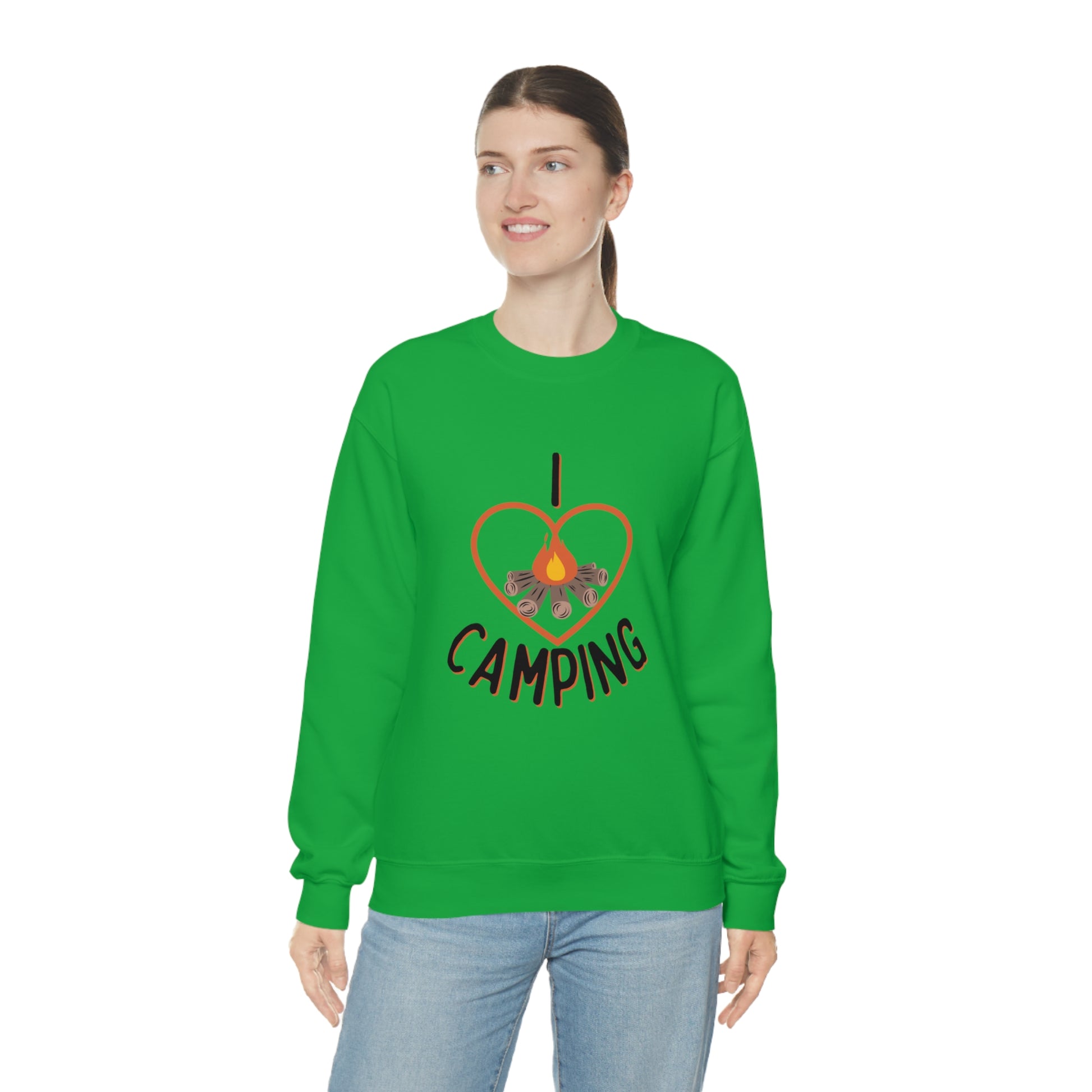 "I Love Camping" Crewneck Sweatshirt - Weave Got Gifts - Unique Gifts You Won’t Find Anywhere Else!