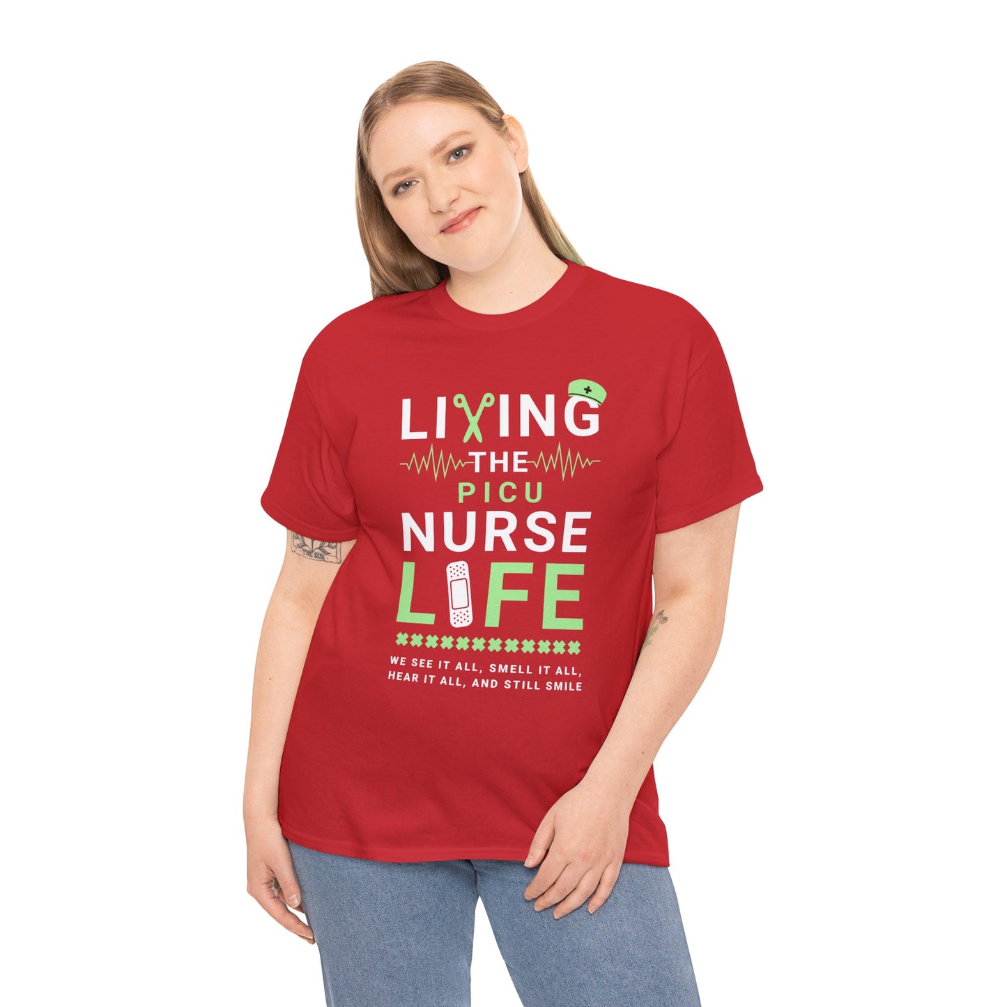 Living the PICU nurse life t-shirt
