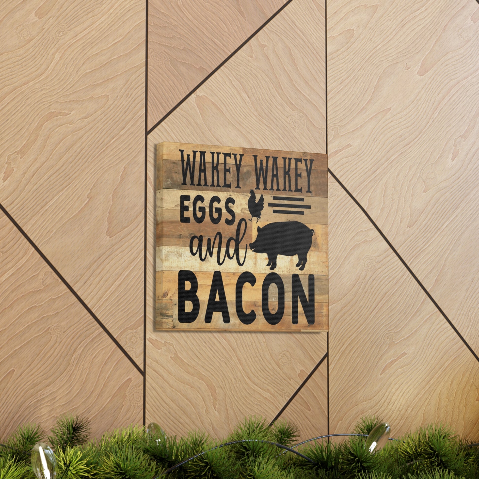 "Wakey Wakey Eggs And Bacon" Wall Art - Weave Got Gifts - Unique Gifts You Won’t Find Anywhere Else!