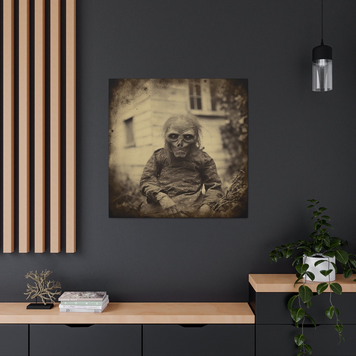 "Haunted Alien Skull" Wall Art - Weave Got Gifts - Unique Gifts You Won’t Find Anywhere Else!