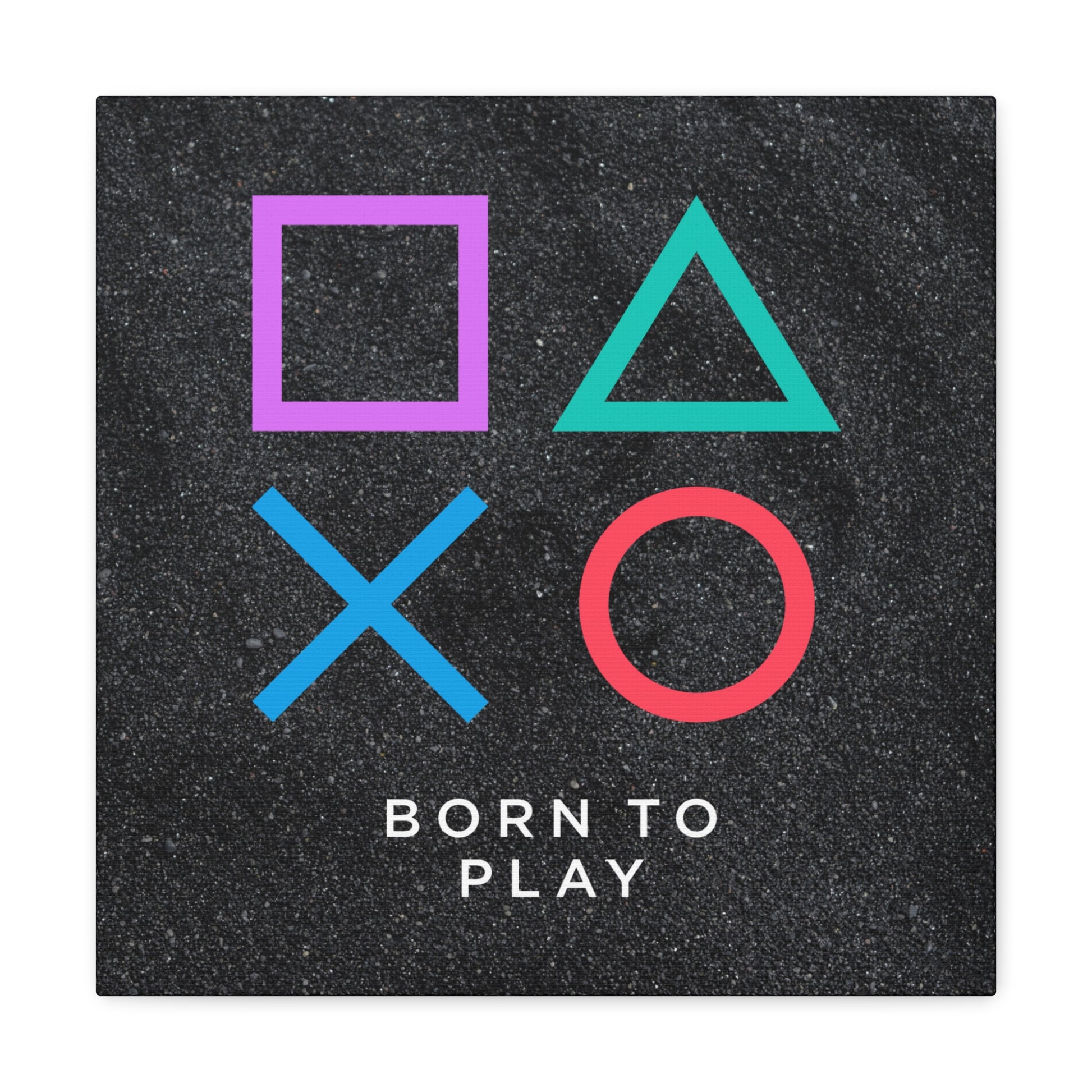Born to Play Gaming Canvas Gallery Wraps - High-Quality Canvas Art