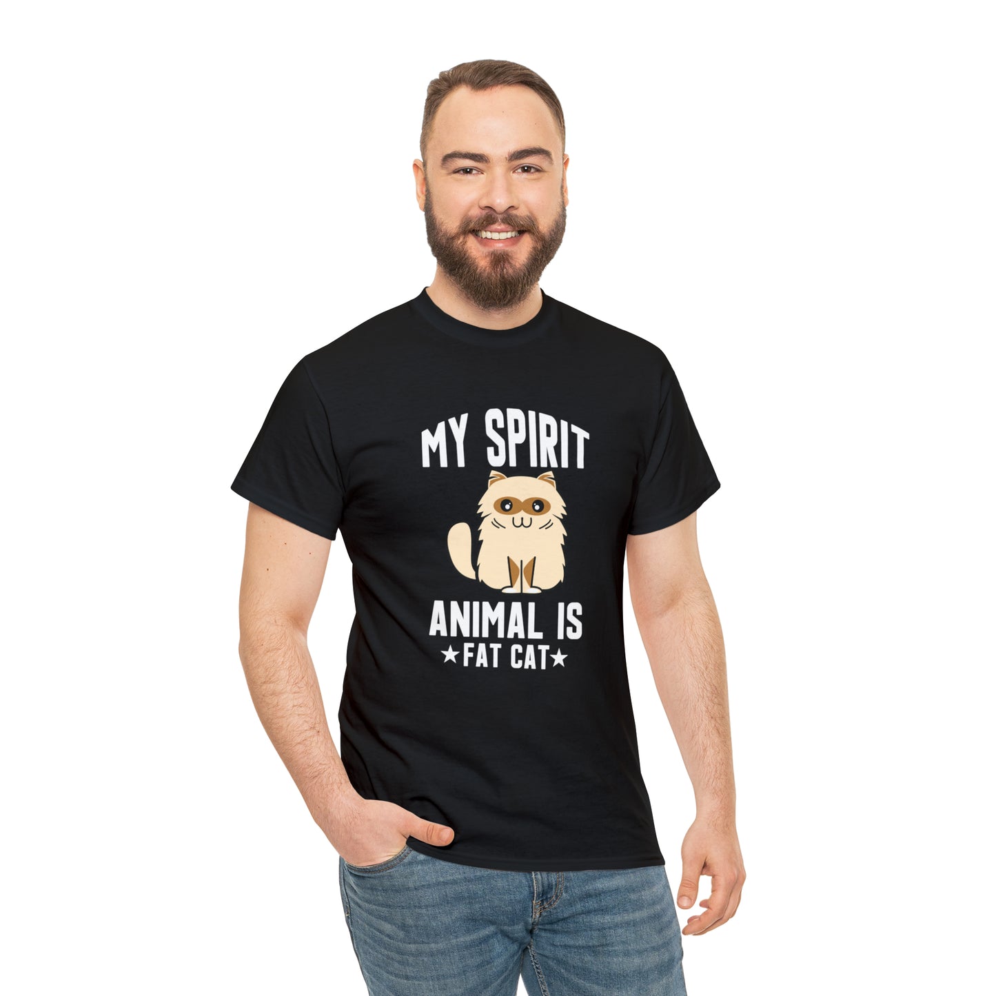 "Fat Cat Spirit Animal" T-Shirt - Weave Got Gifts - Unique Gifts You Won’t Find Anywhere Else!