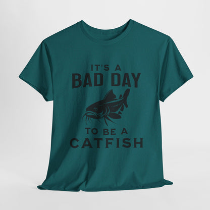 Humorous fishing shirt perfect for men who love catfishing
