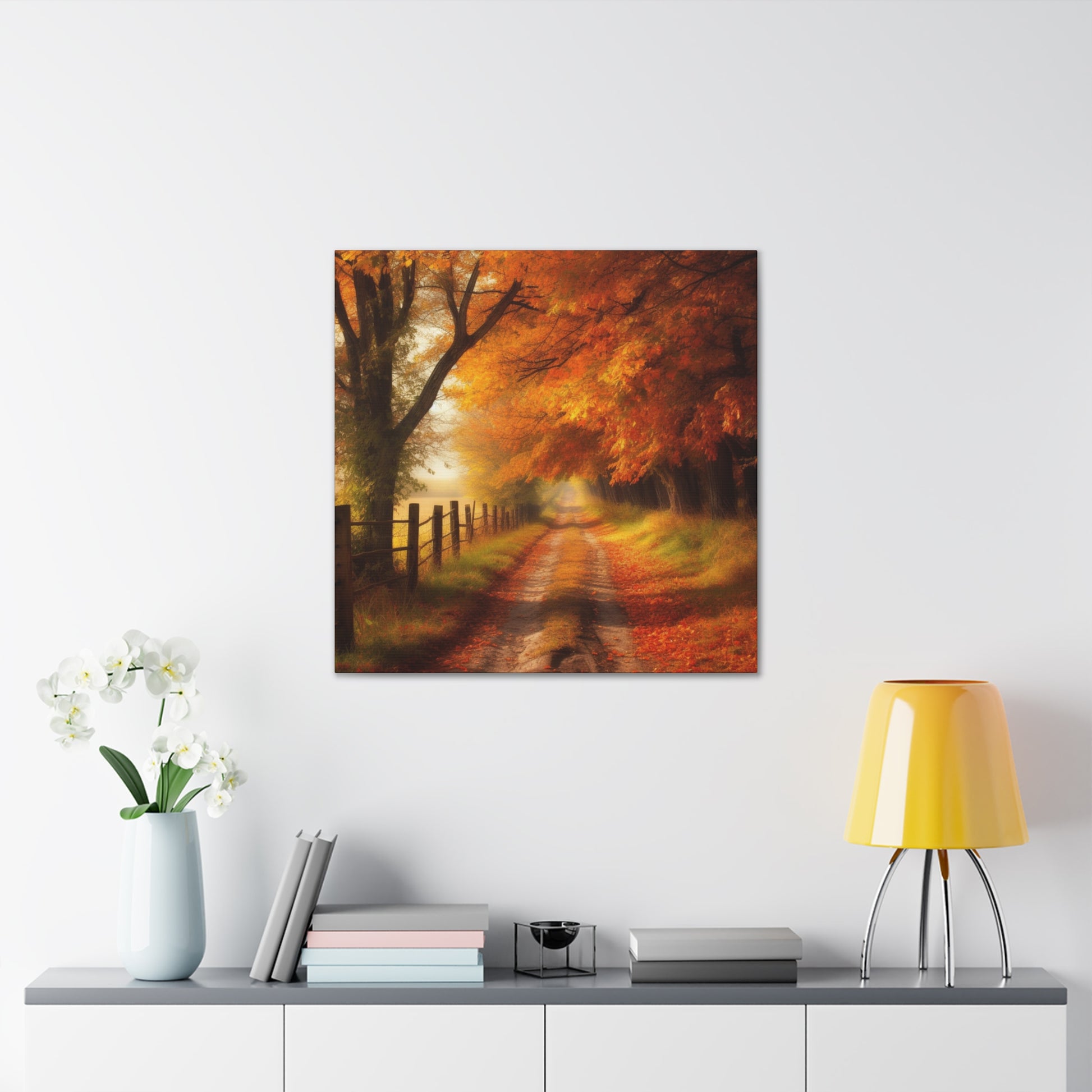 "Autumn Farm Road Journey" Wall Art - Weave Got Gifts - Unique Gifts You Won’t Find Anywhere Else!