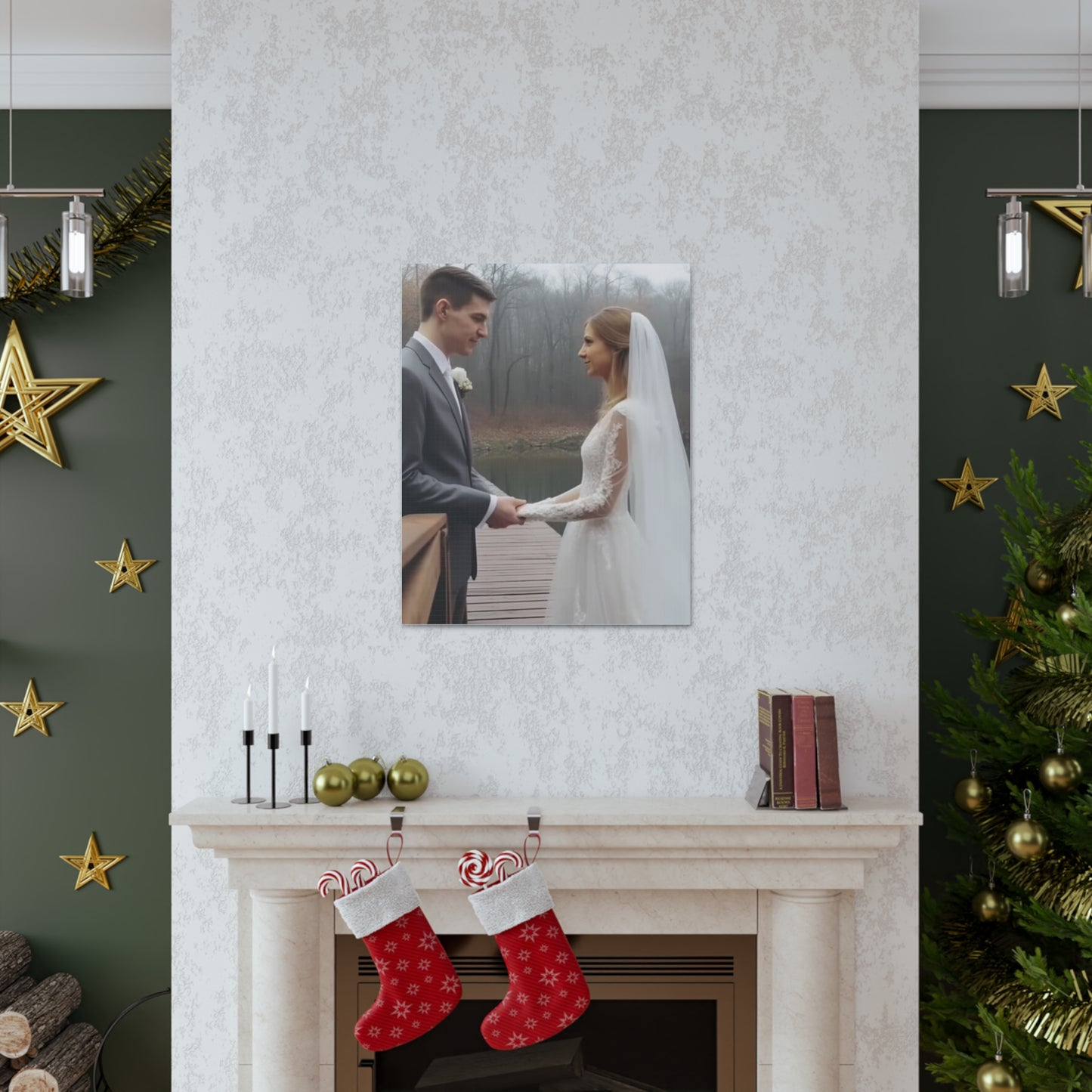 "Wedding Day" Custom Photo Wall Print - Weave Got Gifts - Unique Gifts You Won’t Find Anywhere Else!