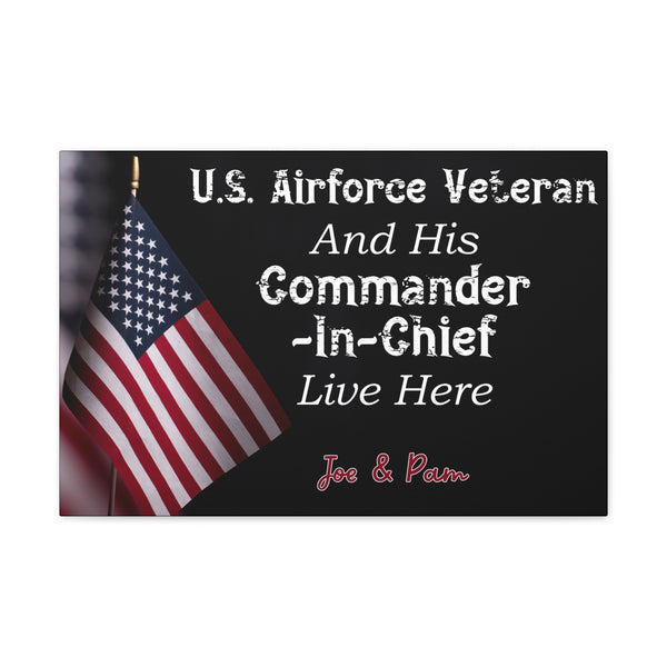 Custom "Us Airforce Veteran" Wall Art - Weave Got Gifts - Unique Gifts You Won’t Find Anywhere Else!