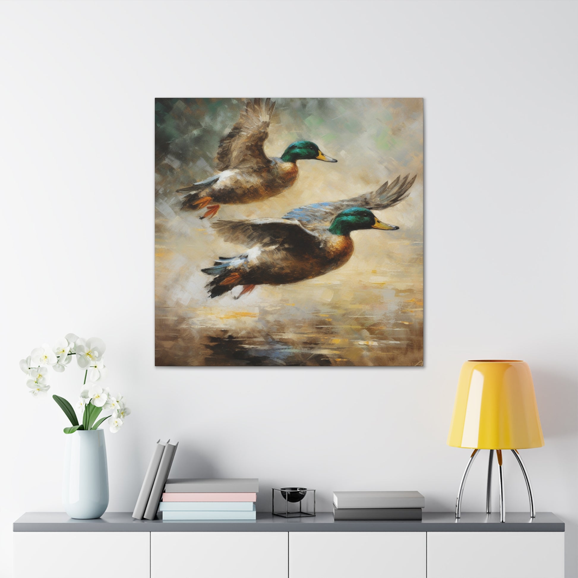 "Pair Of Ducks Flying" Wall Art - Weave Got Gifts - Unique Gifts You Won’t Find Anywhere Else!