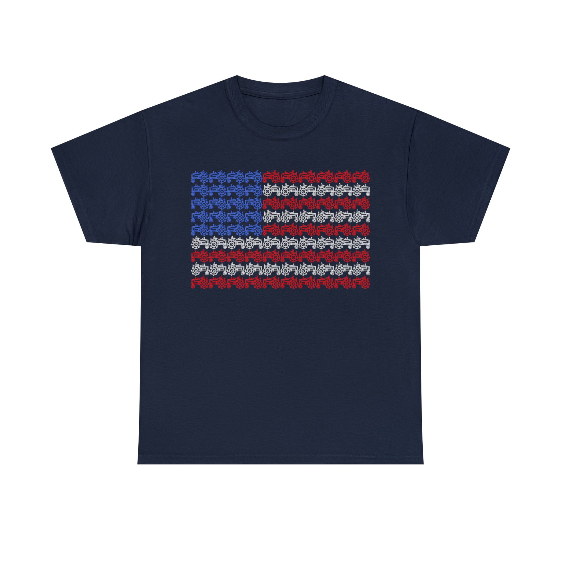 "American Flag Tractors" T-Shirt - Weave Got Gifts - Unique Gifts You Won’t Find Anywhere Else!