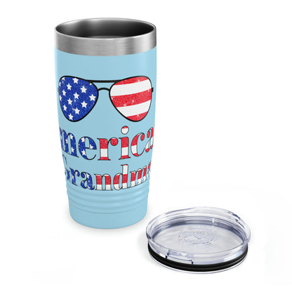 Nostalgic patriotic tumbler for proud grandmas
