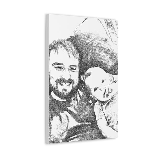 "Daddy & Son Photo" Custom Wall Art - Weave Got Gifts - Unique Gifts You Won’t Find Anywhere Else!