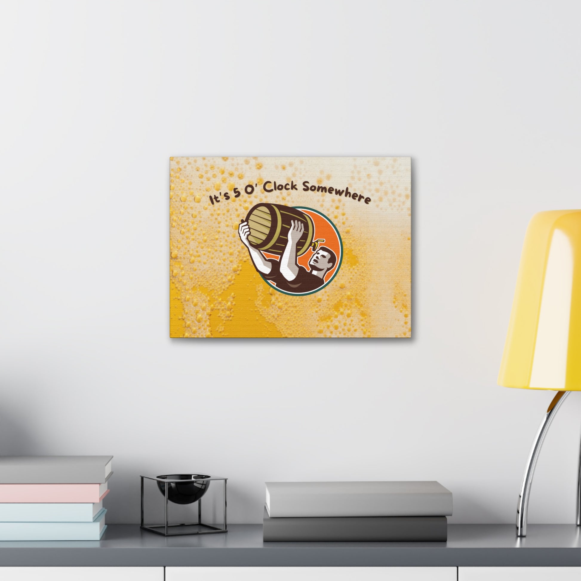 "It's 5 O' Clock Somewhere" Wall Art - Weave Got Gifts - Unique Gifts You Won’t Find Anywhere Else!