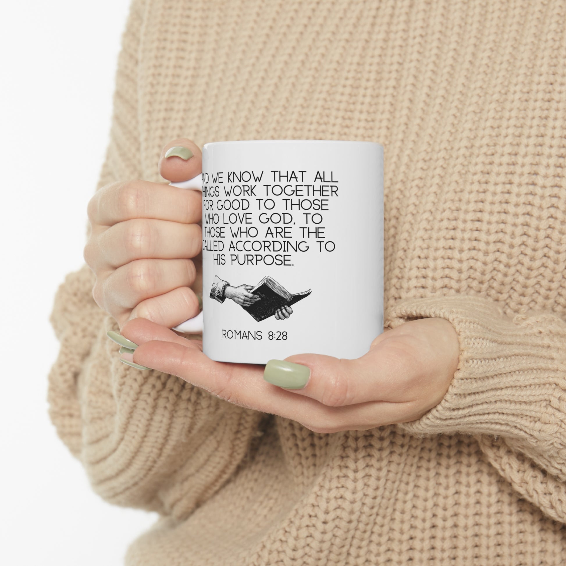 "Romans 8:28" Coffee Mug - Weave Got Gifts - Unique Gifts You Won’t Find Anywhere Else!