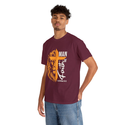 "Man Of Faith" T-Shirt - Weave Got Gifts - Unique Gifts You Won’t Find Anywhere Else!