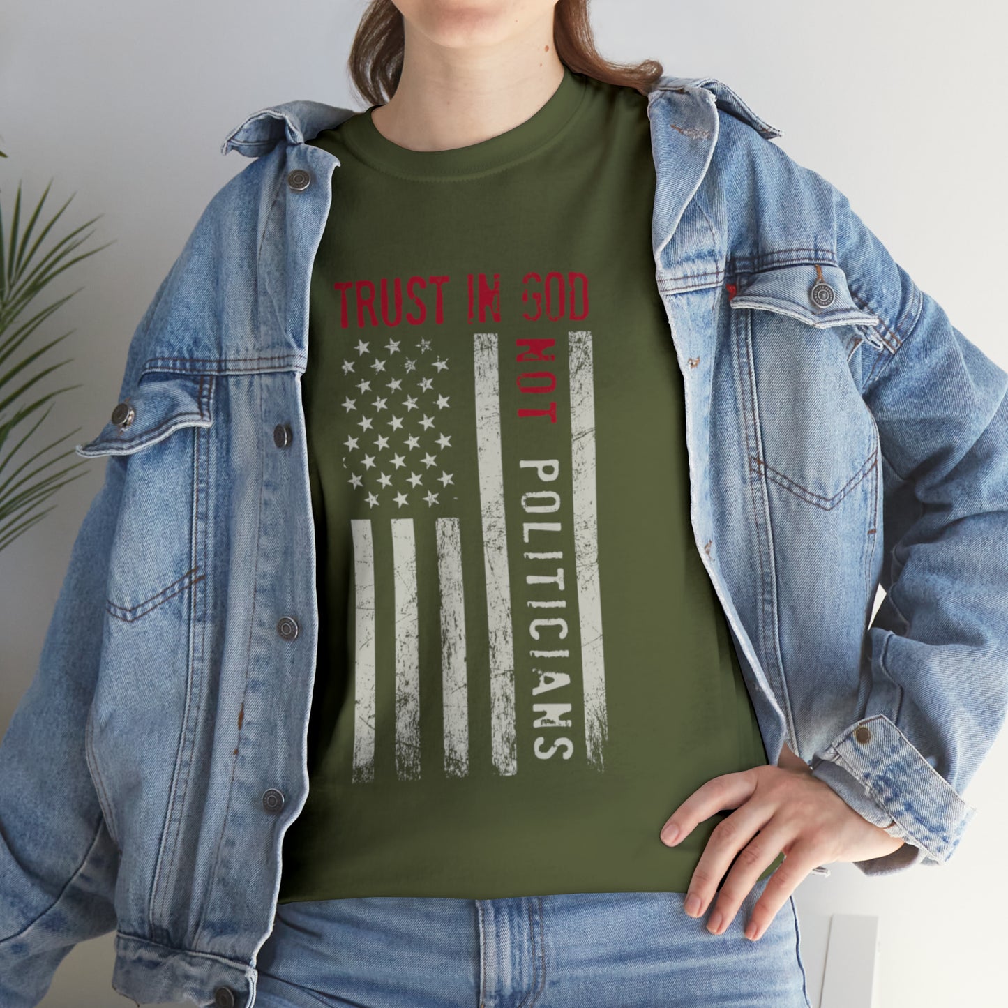 "Trust In God, Not Politicians" T-Shirt - Weave Got Gifts - Unique Gifts You Won’t Find Anywhere Else!