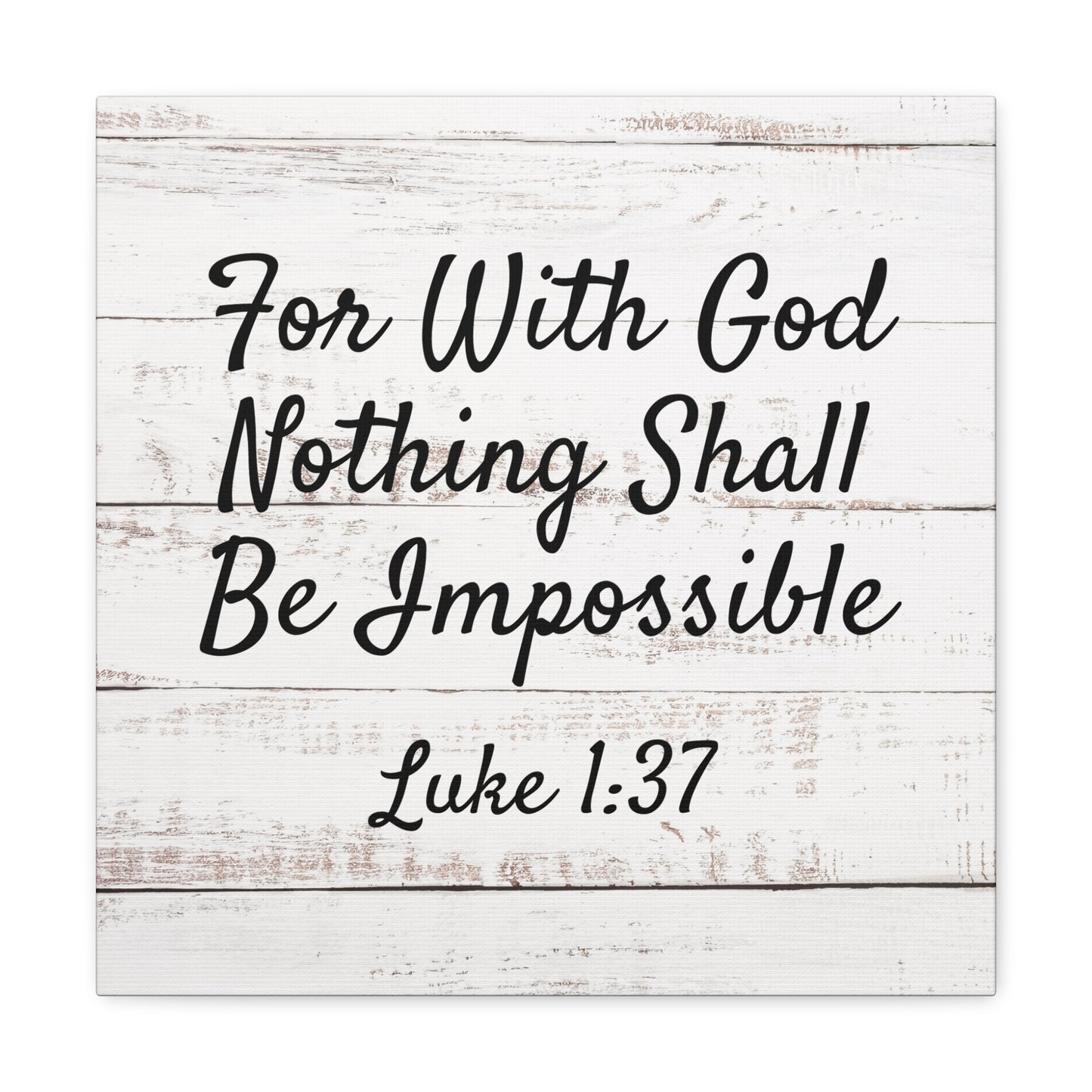 "For With God, Nothing Shall Be Impossible" Wall Art - Weave Got Gifts - Unique Gifts You Won’t Find Anywhere Else!