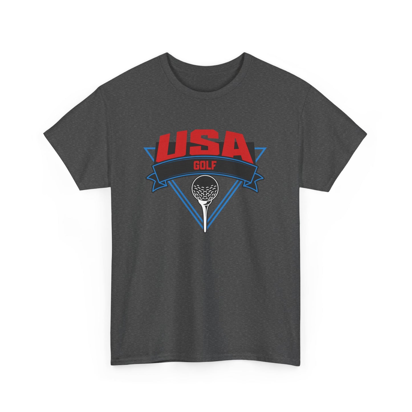 Classic fit USA flag golf shirt with patriotic design
