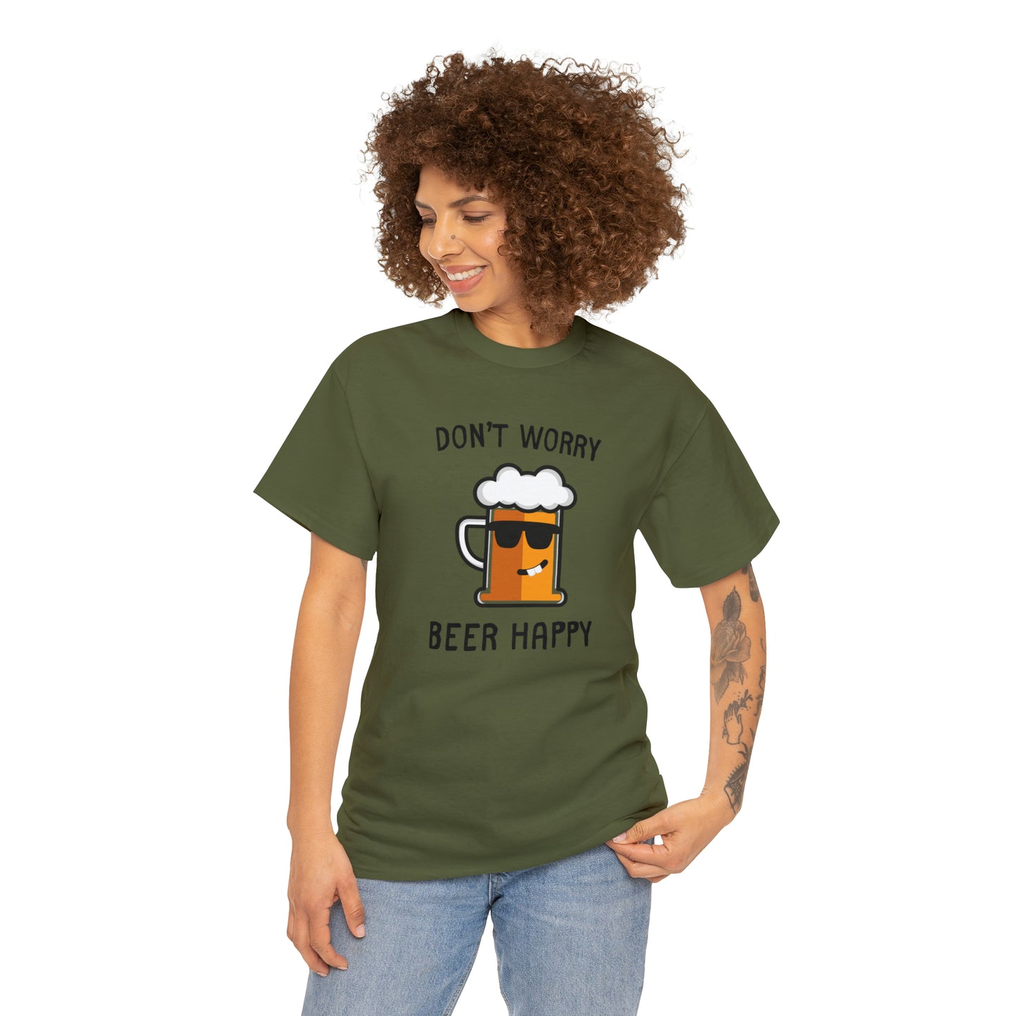 "Don't Worry, Beer Happy" T-Shirt - Weave Got Gifts - Unique Gifts You Won’t Find Anywhere Else!