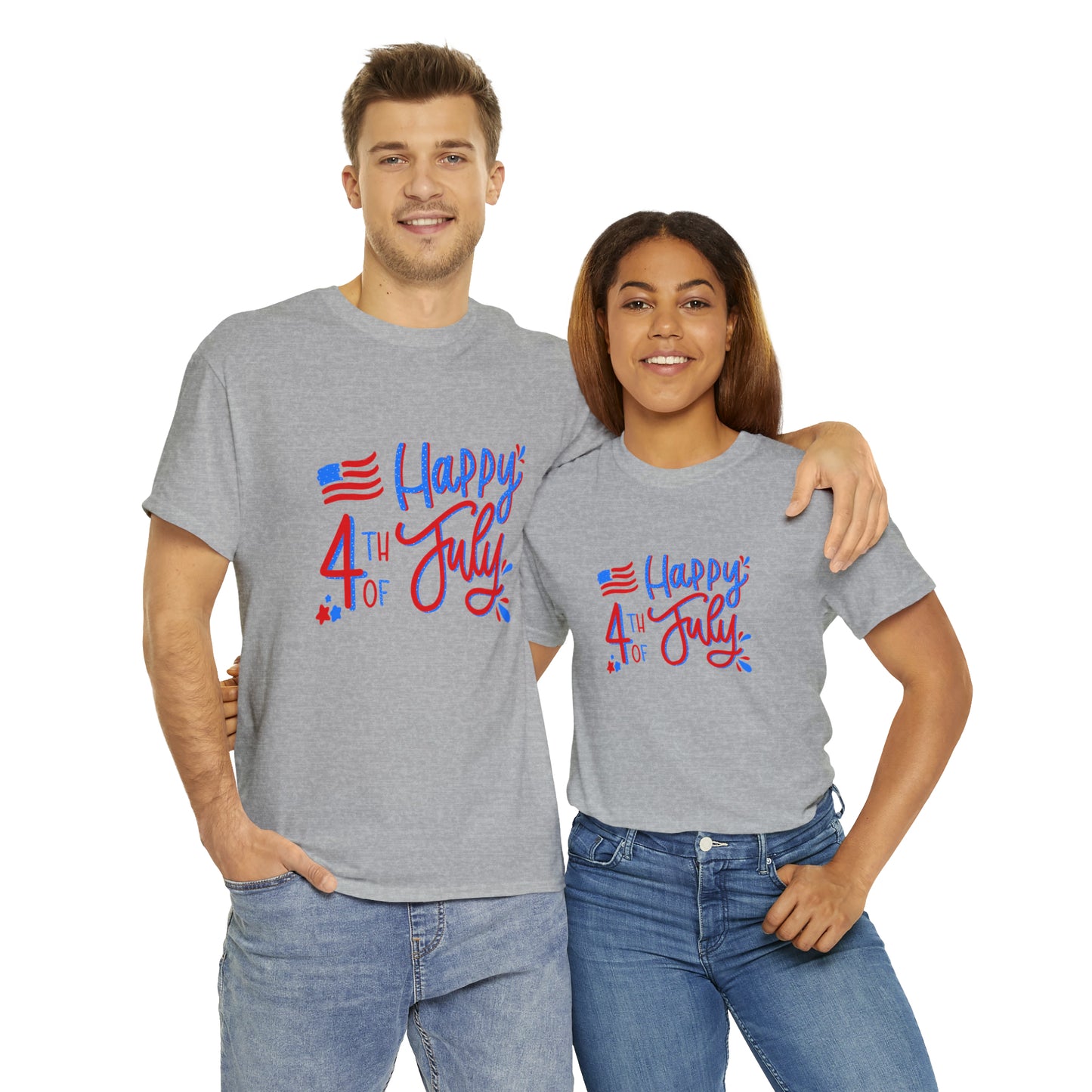 "Happy 4th Of July" T-Shirt - Weave Got Gifts - Unique Gifts You Won’t Find Anywhere Else!