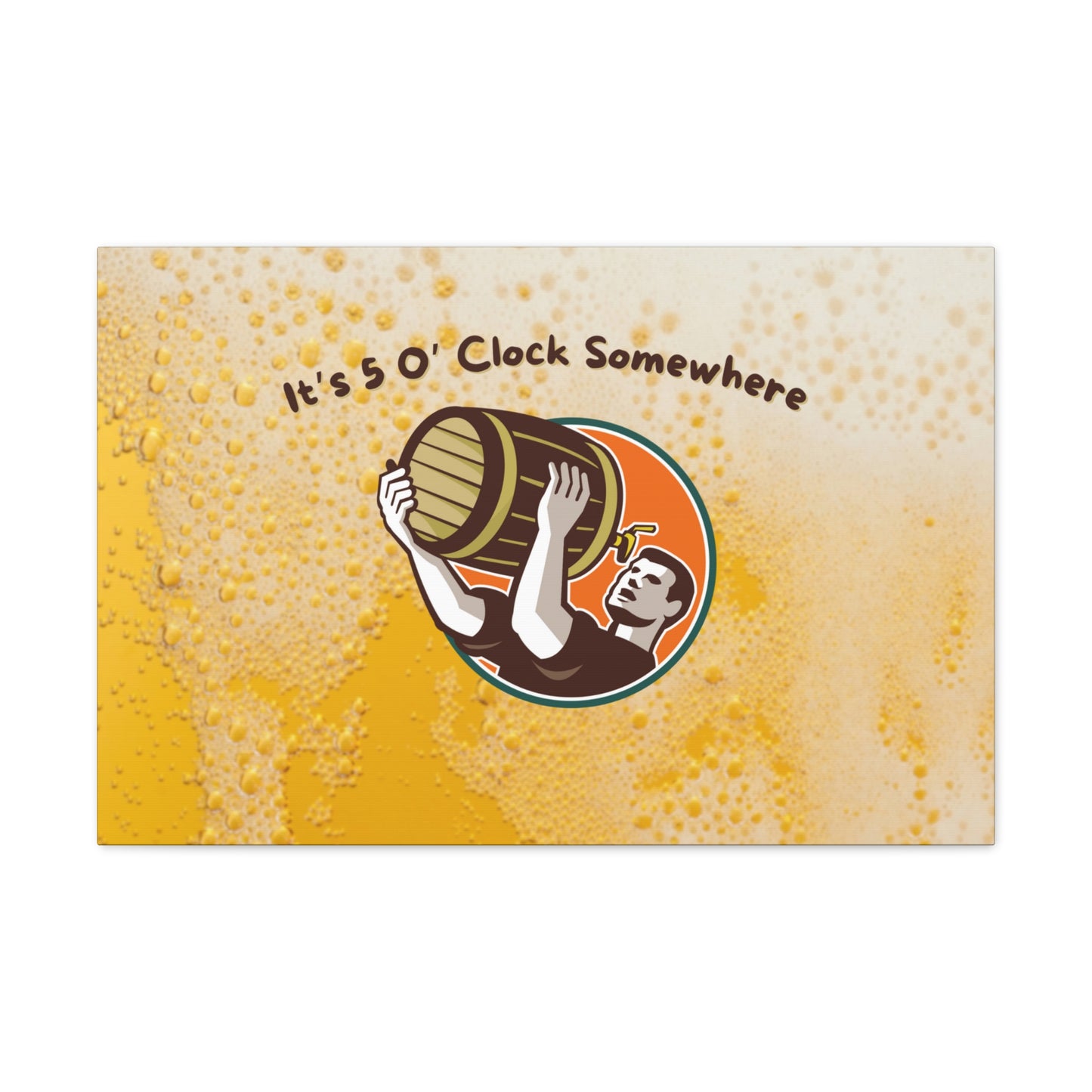 "It's 5 O' Clock Somewhere" Wall Art - Weave Got Gifts - Unique Gifts You Won’t Find Anywhere Else!