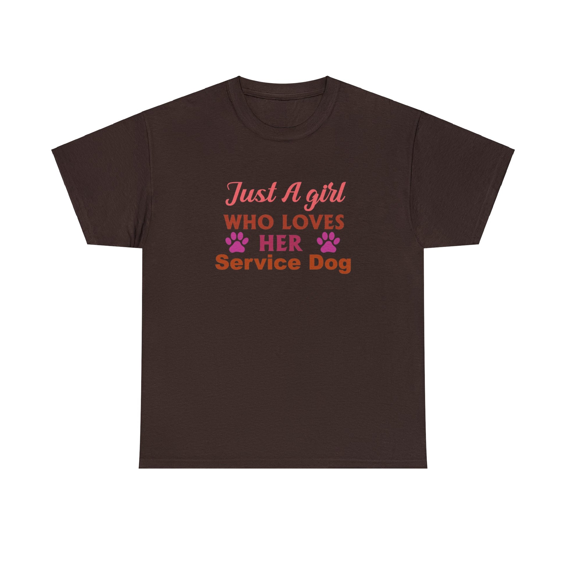 Soft and comfortable service dog tee for women
