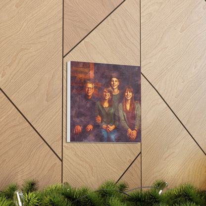 "Family In Watercolor" Custom Wall Art - Weave Got Gifts - Unique Gifts You Won’t Find Anywhere Else!