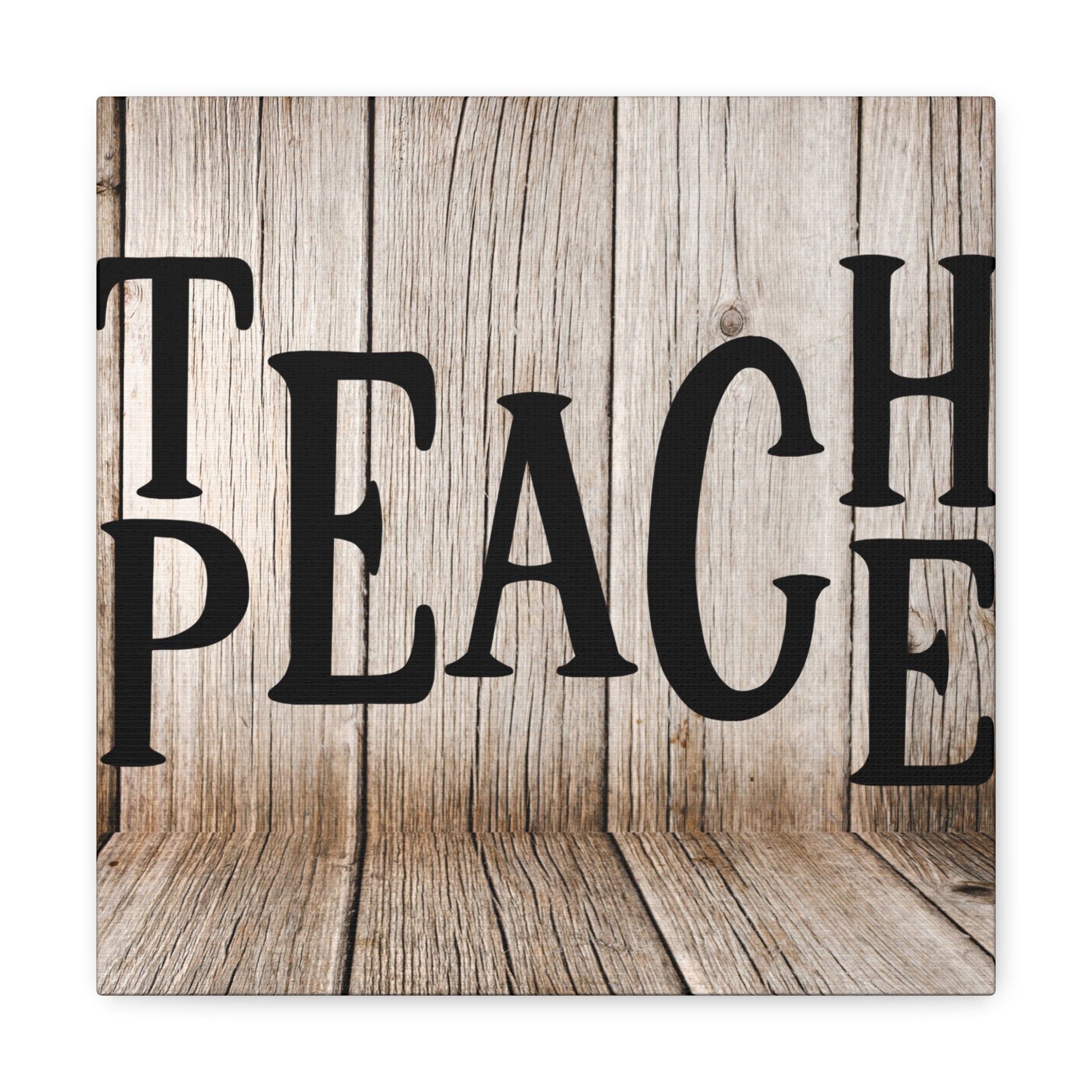 "Teach Peace" Rustic Wall Art - Weave Got Gifts - Unique Gifts You Won’t Find Anywhere Else!