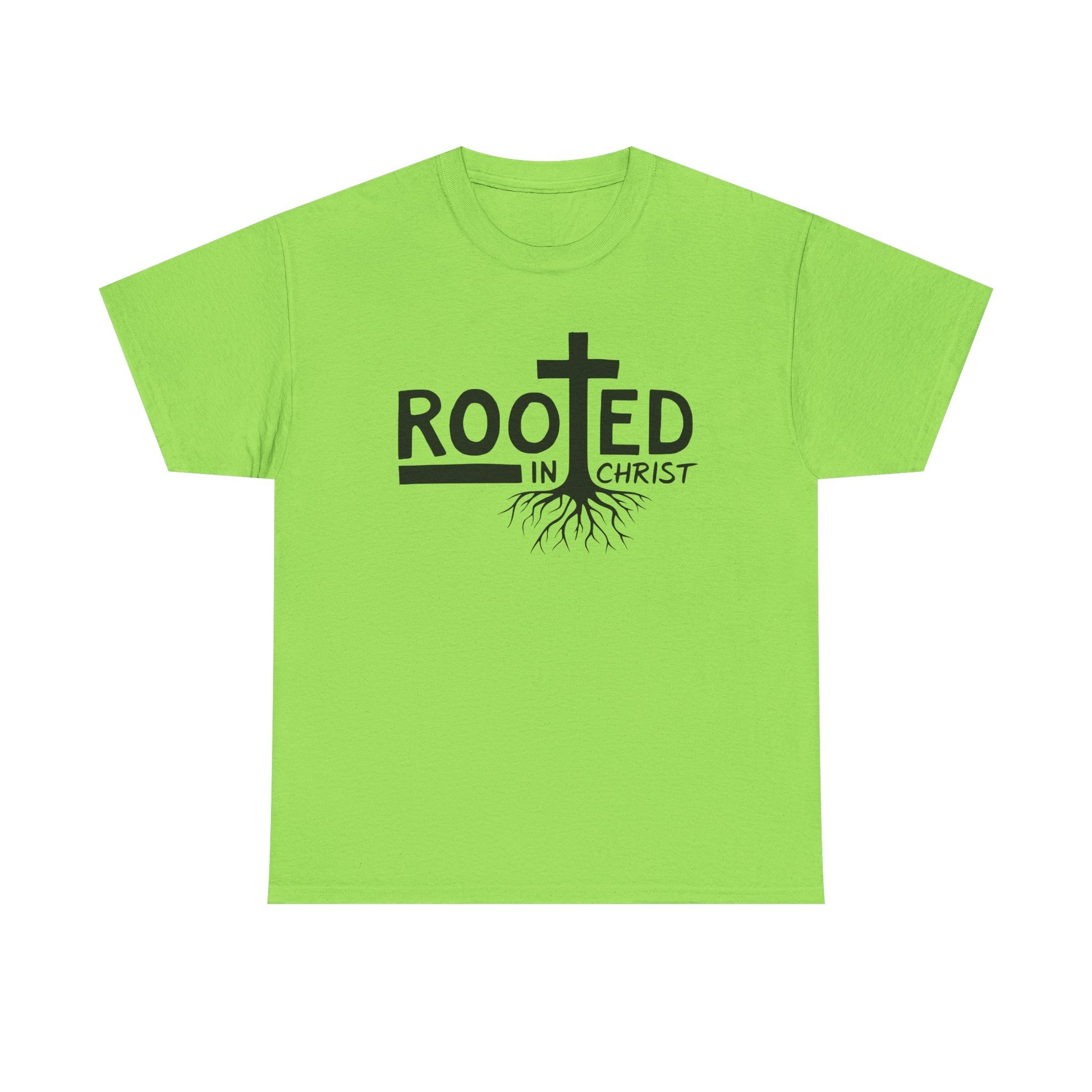 Rooted in Christ meaning reflected in this powerful t-shirt design
