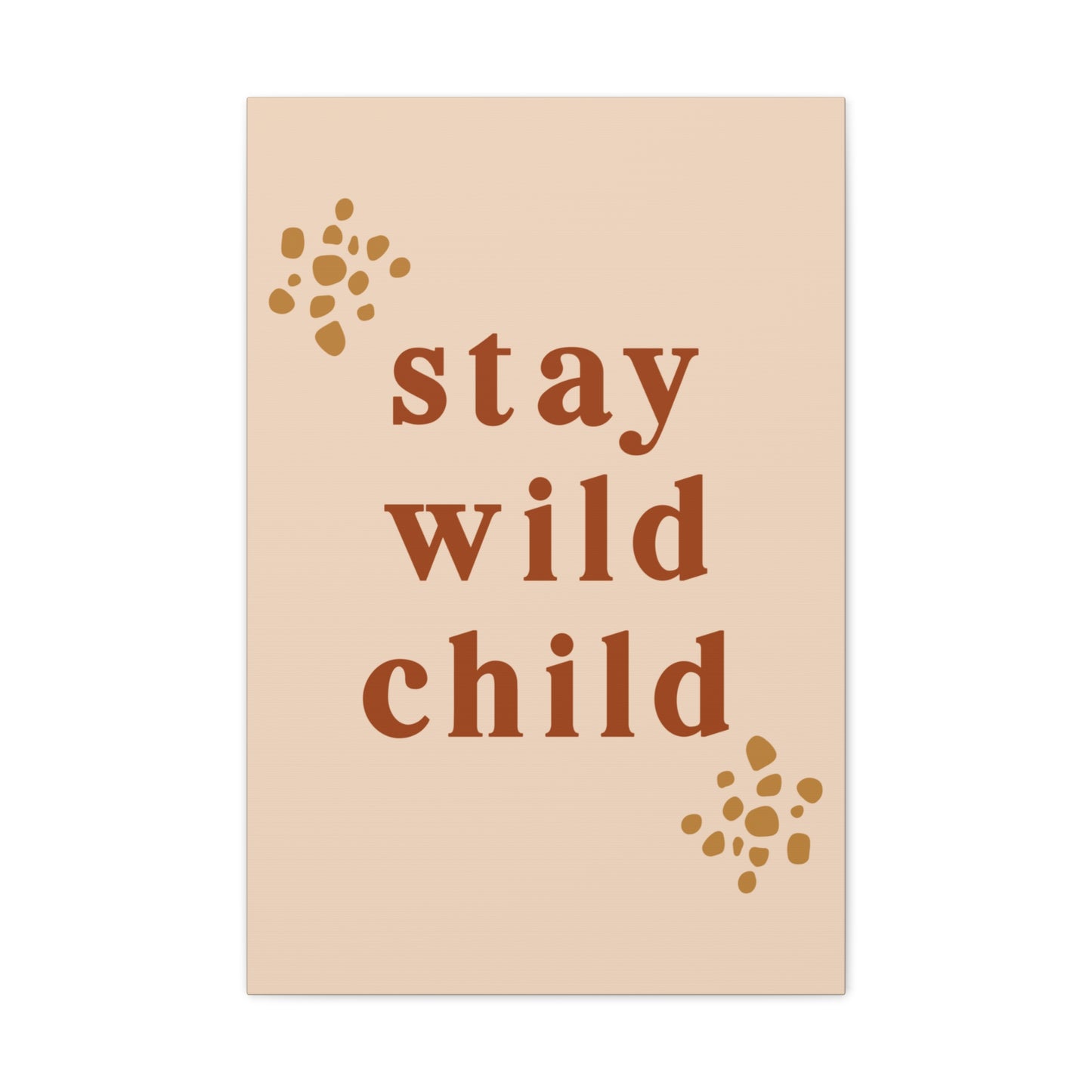 High-quality canvas wild child art for daycare décor
