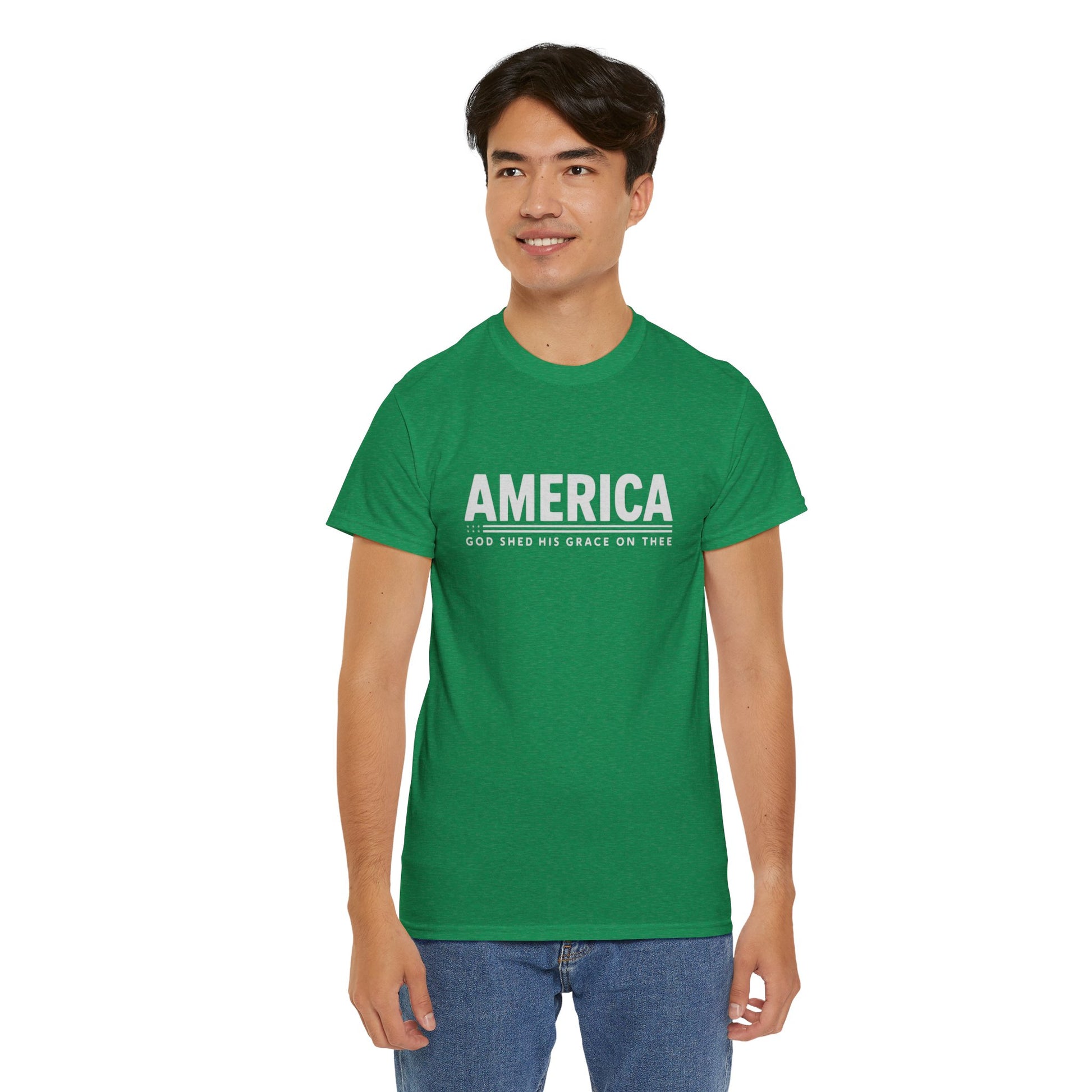 "Comfortable and Durable Patriotic T-Shirt"