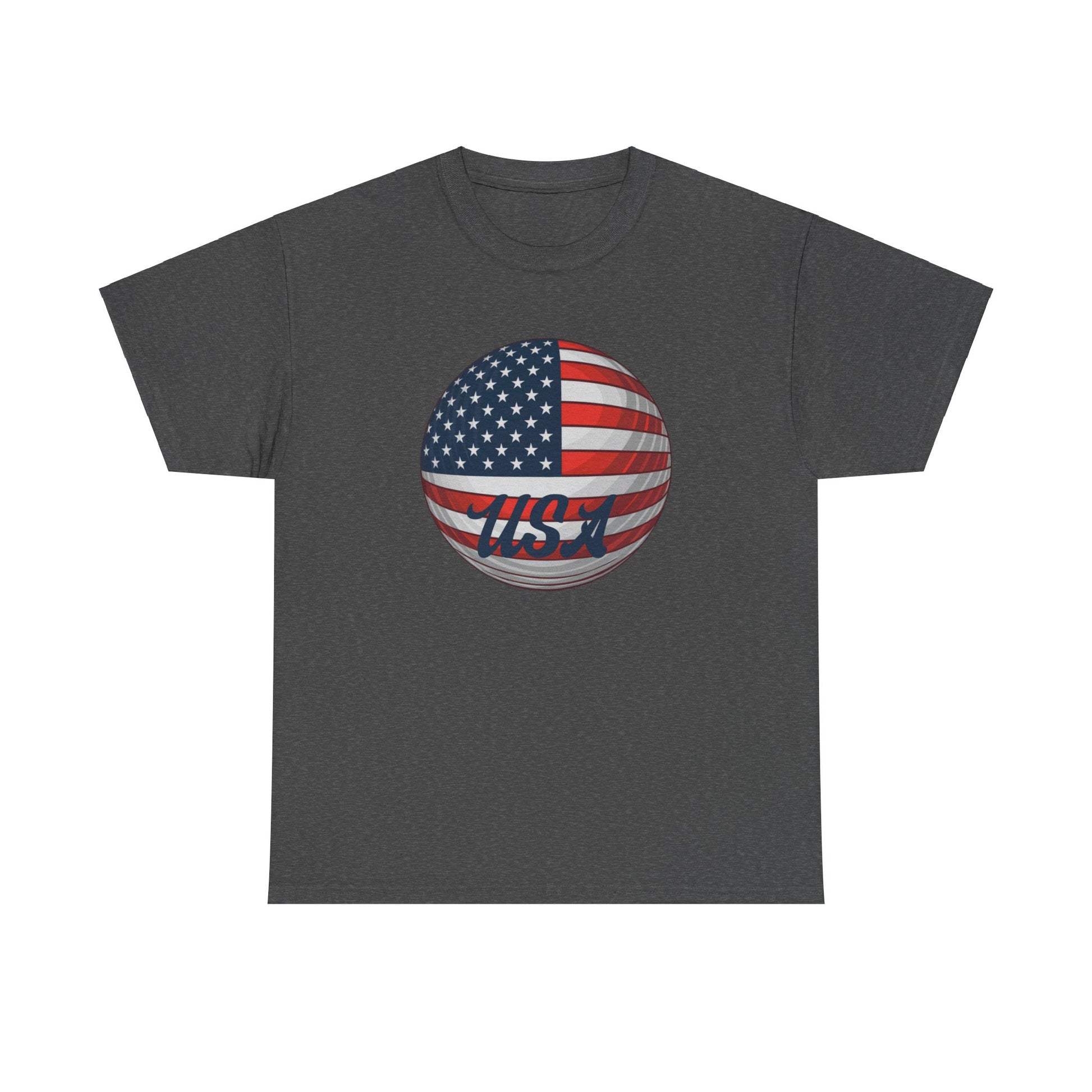 American flag golf ball t-shirt for golfers
