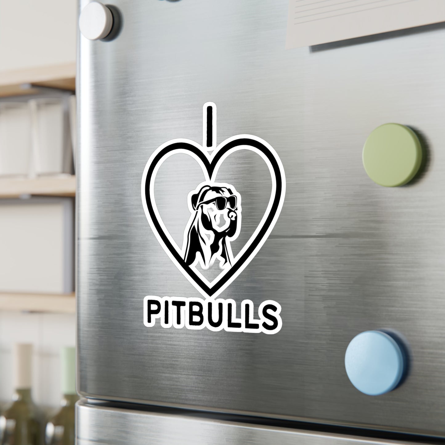 "I Love Pitbulls" Kiss-Cut Vinyl Decals - Weave Got Gifts - Unique Gifts You Won’t Find Anywhere Else!