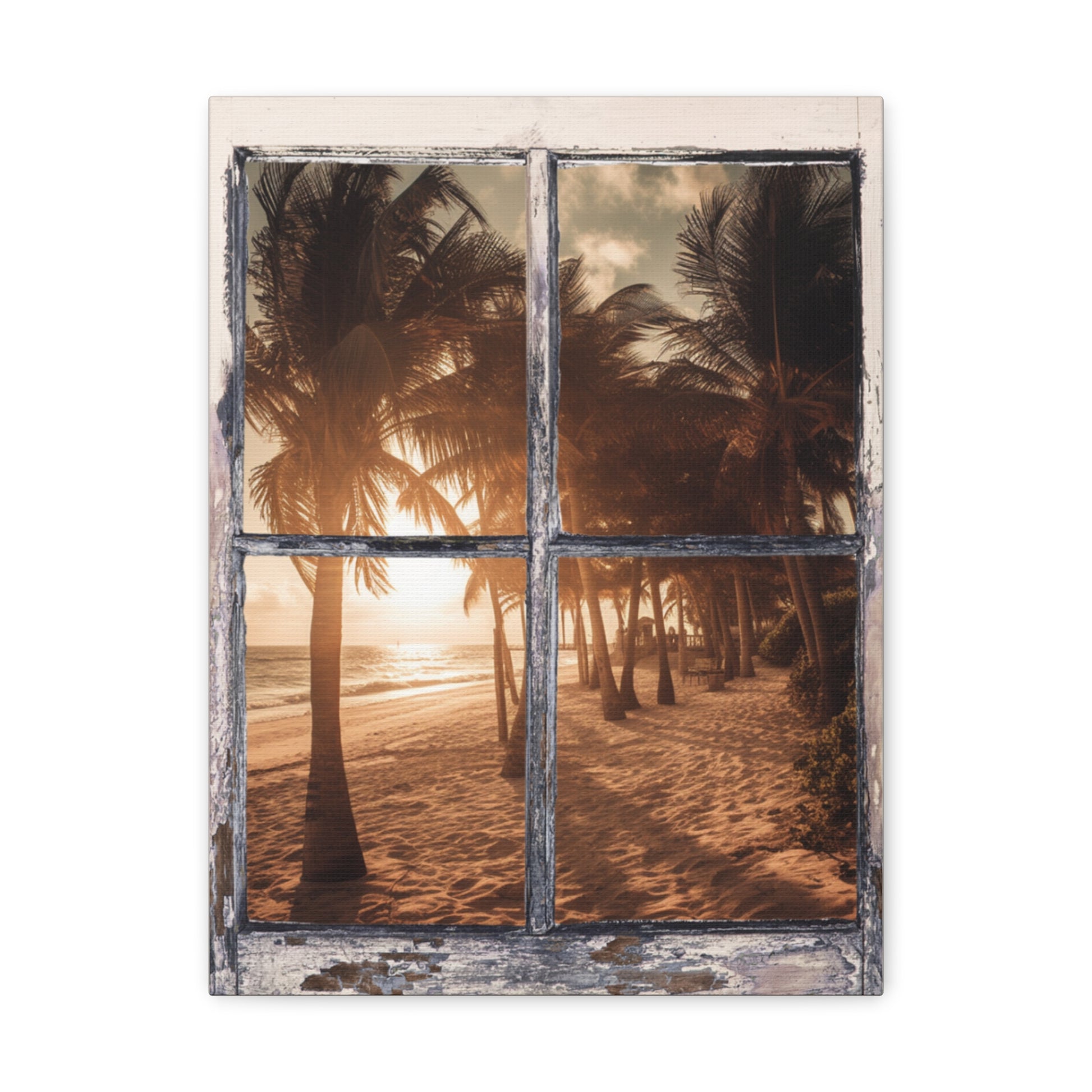 "Palm Tree Beach" Wall Art - Weave Got Gifts - Unique Gifts You Won’t Find Anywhere Else!