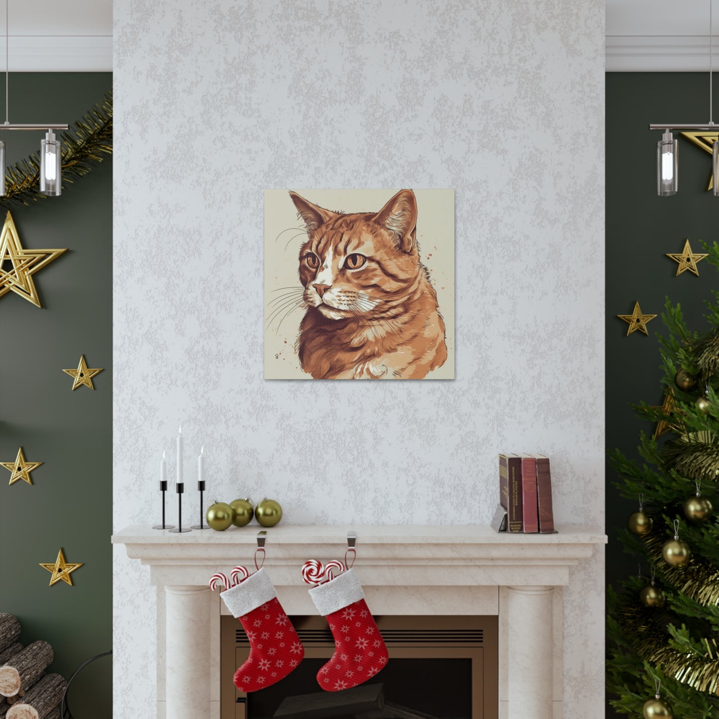 "Watercolor Cat Portrait" Wall Art - Weave Got Gifts - Unique Gifts You Won’t Find Anywhere Else!