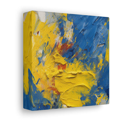 "Abstract Blue & Yellow" Wall Art - Weave Got Gifts - Unique Gifts You Won’t Find Anywhere Else!