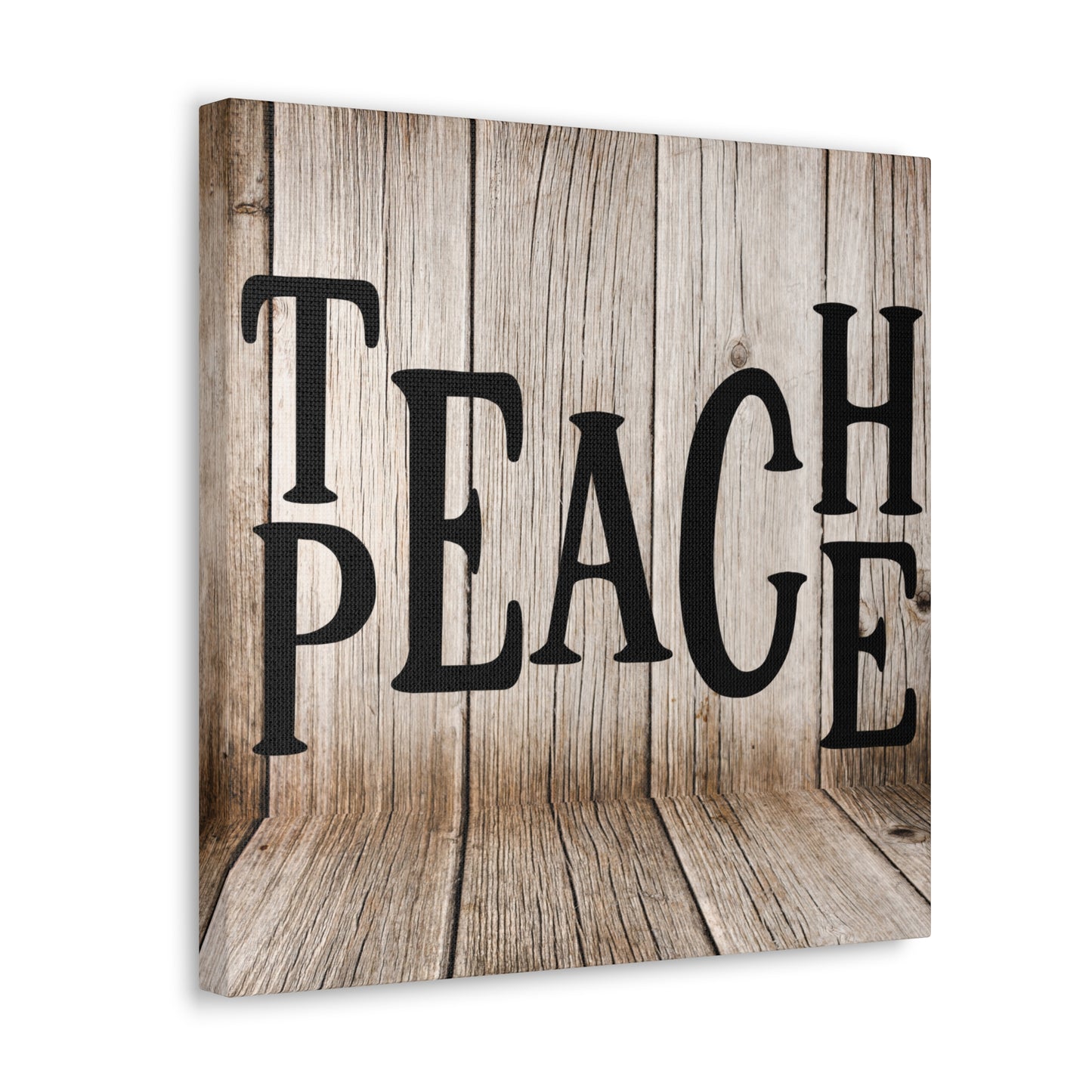 "Teach Peace" Rustic Wall Art - Weave Got Gifts - Unique Gifts You Won’t Find Anywhere Else!