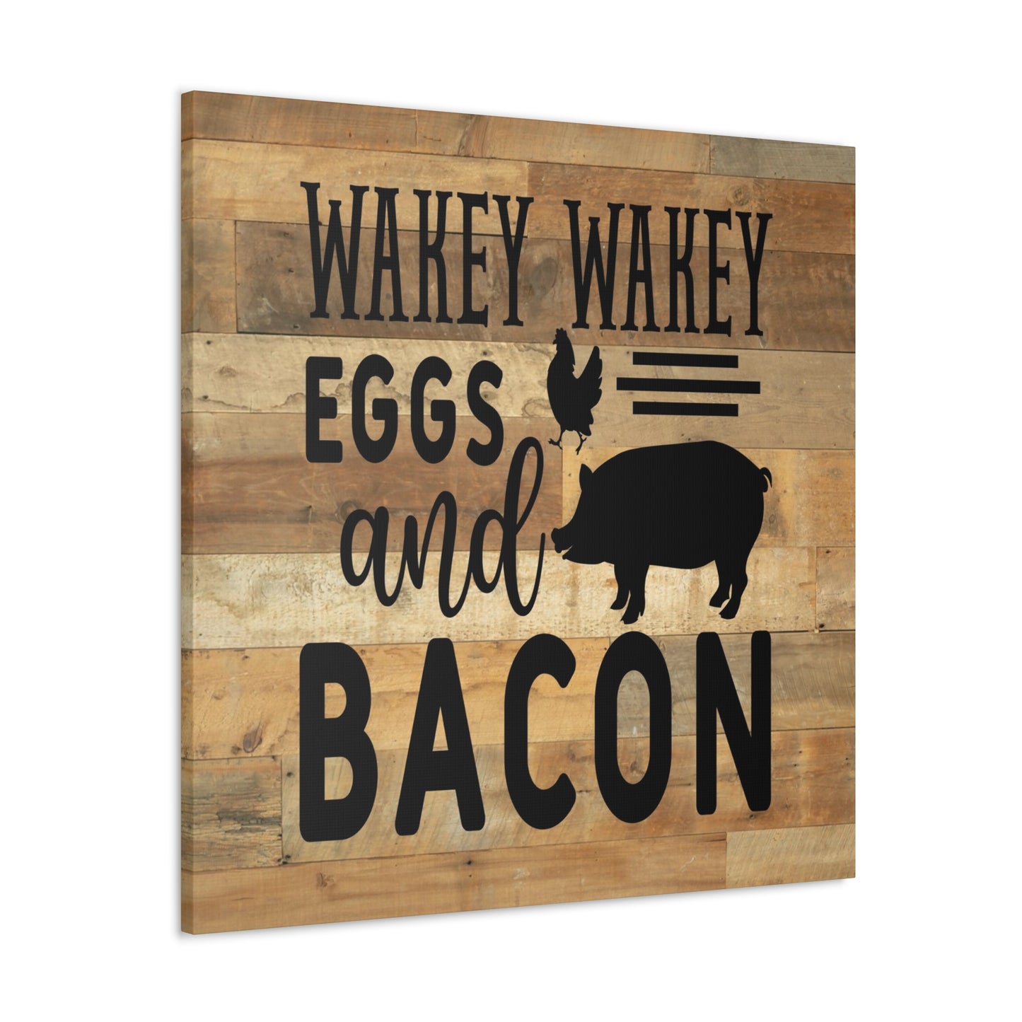 "Wakey Wakey Eggs And Bacon" Wall Art - Weave Got Gifts - Unique Gifts You Won’t Find Anywhere Else!