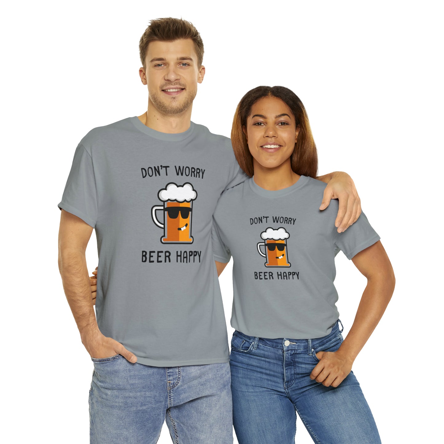 "Don't Worry, Beer Happy" T-Shirt - Weave Got Gifts - Unique Gifts You Won’t Find Anywhere Else!