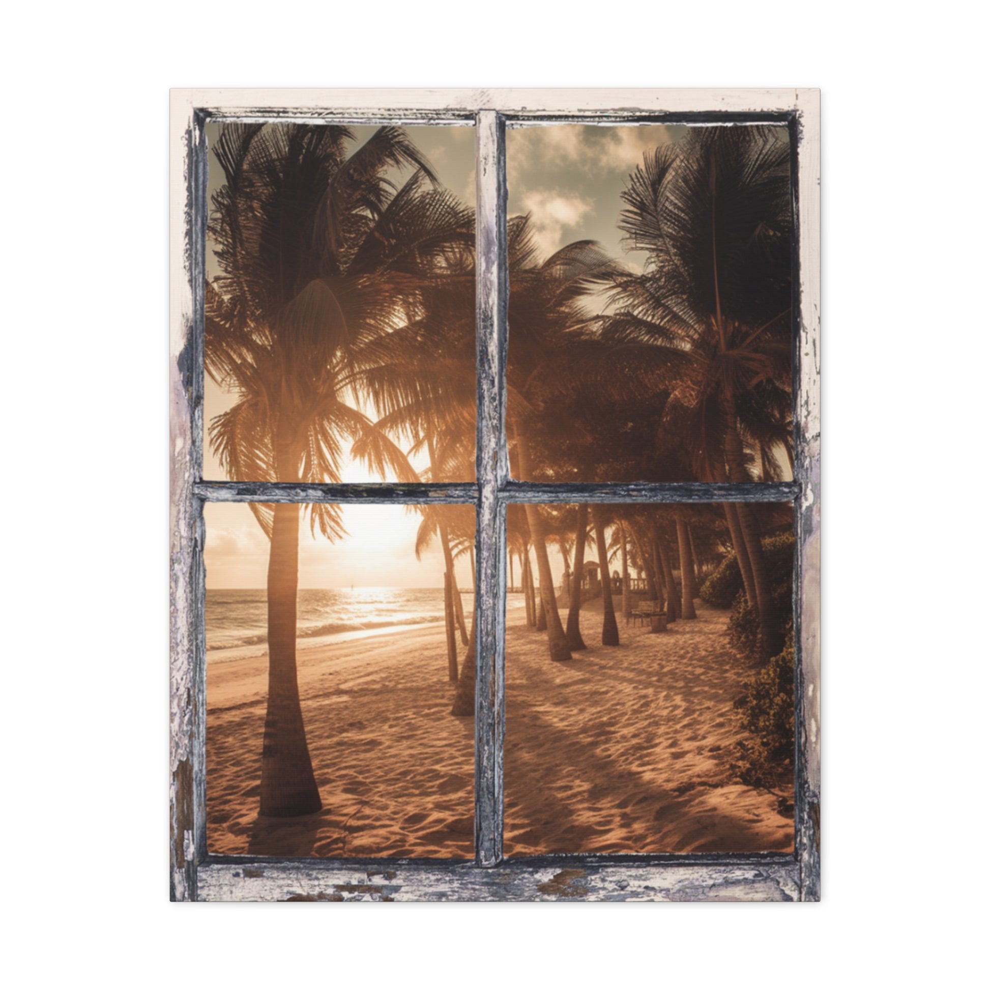 "Palm Tree Beach" Wall Art - Weave Got Gifts - Unique Gifts You Won’t Find Anywhere Else!