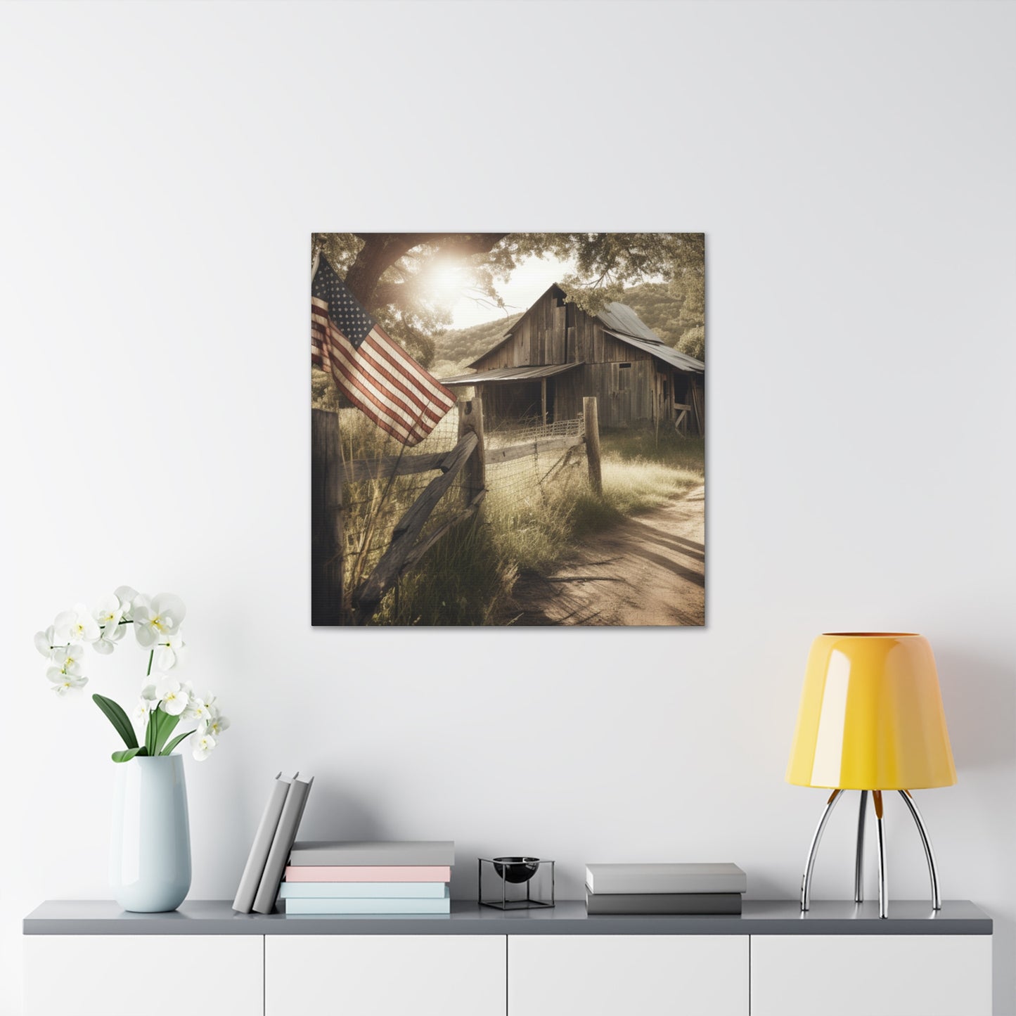 "Rustic American Farm" Wall Art - Weave Got Gifts - Unique Gifts You Won’t Find Anywhere Else!