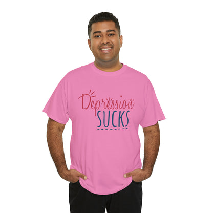 "Depression Sucks" T-Shirt - Weave Got Gifts - Unique Gifts You Won’t Find Anywhere Else!