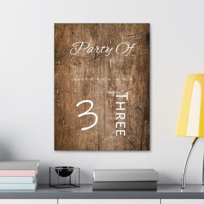 "Party Of 3" Wall Art - Weave Got Gifts - Unique Gifts You Won’t Find Anywhere Else!