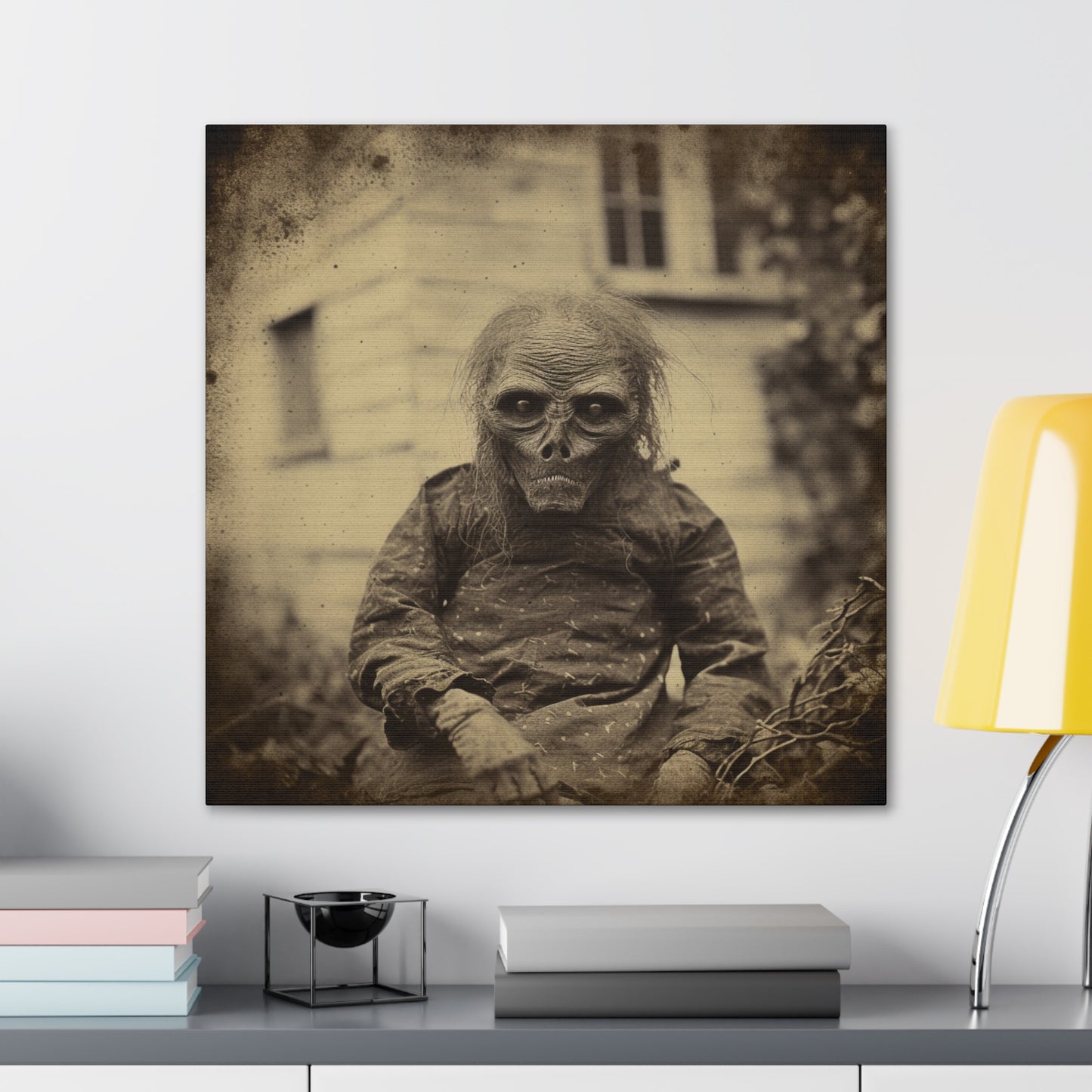 "Haunted Alien Skull" Wall Art - Weave Got Gifts - Unique Gifts You Won’t Find Anywhere Else!