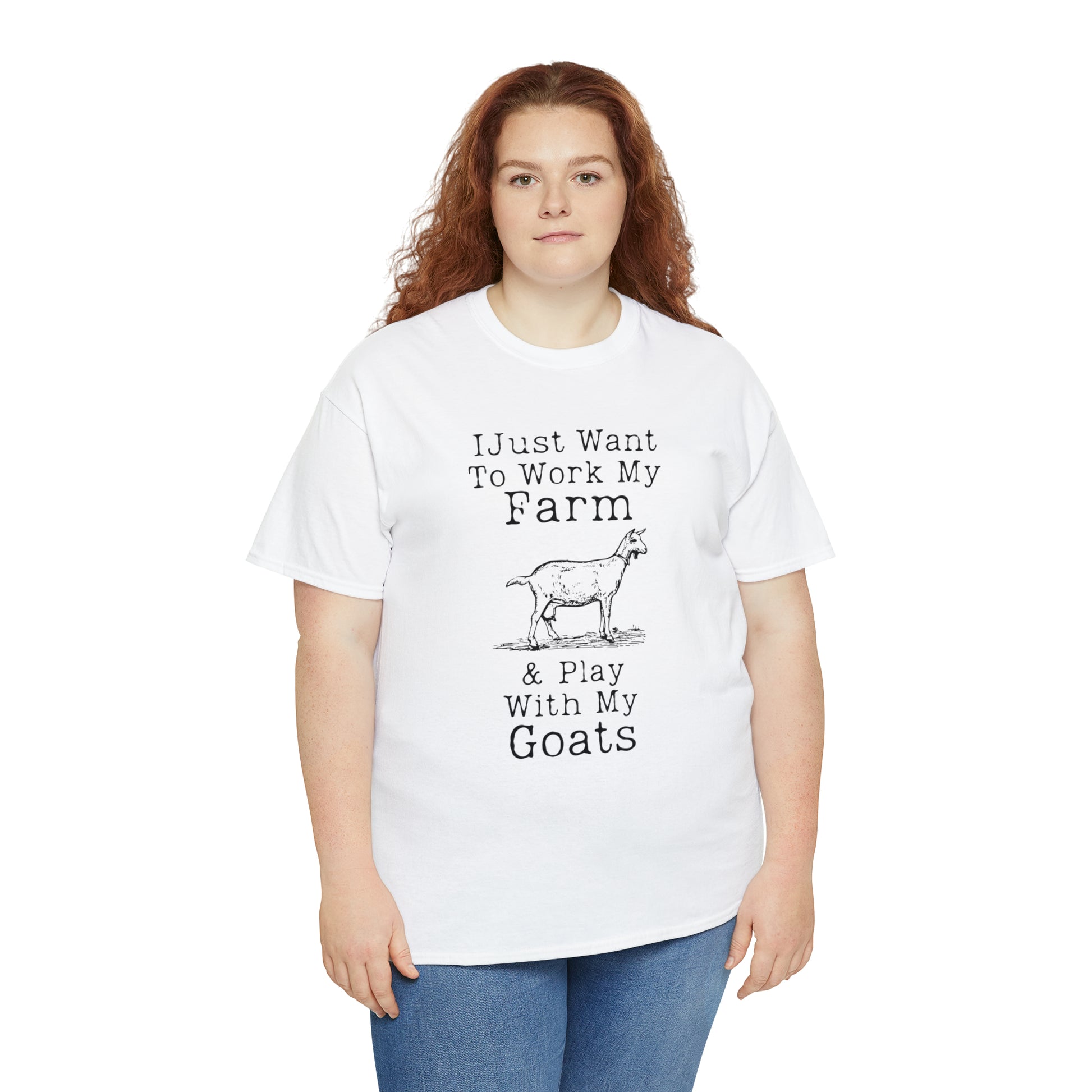 "I Just Want To Work My Farm & Play With My Goats" T-Shirt - Weave Got Gifts - Unique Gifts You Won’t Find Anywhere Else!