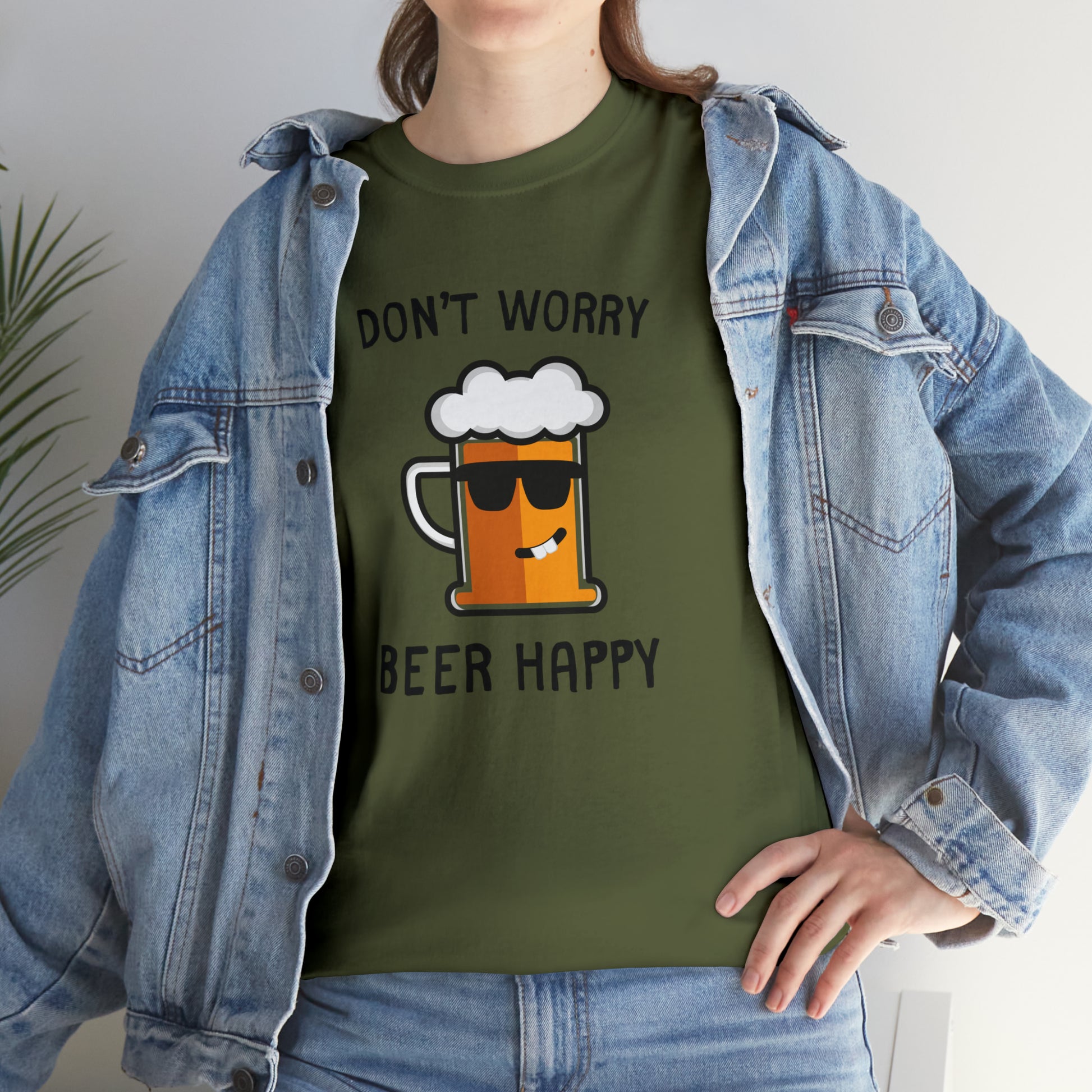 "Don't Worry, Beer Happy" T-Shirt - Weave Got Gifts - Unique Gifts You Won’t Find Anywhere Else!