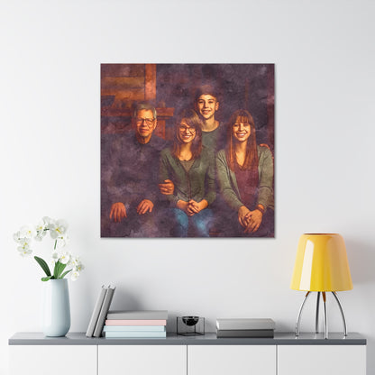 "Family In Watercolor" Custom Wall Art - Weave Got Gifts - Unique Gifts You Won’t Find Anywhere Else!