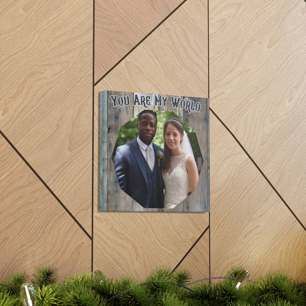 "You Are My World" Custom Photo Wall Art - Weave Got Gifts - Unique Gifts You Won’t Find Anywhere Else!