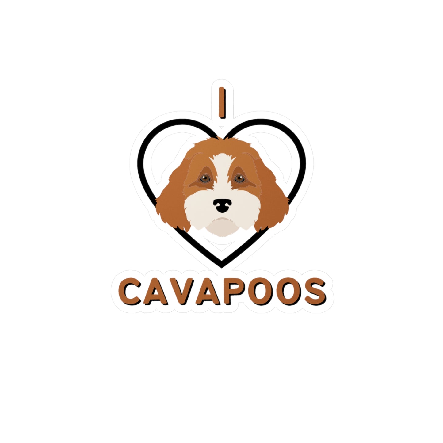 "I Love Cavapoos" Vinyl Decals - Weave Got Gifts - Unique Gifts You Won’t Find Anywhere Else!